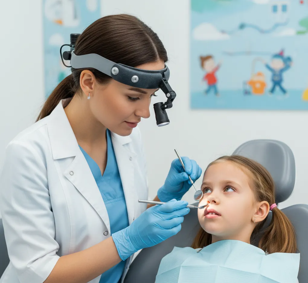 Παιδί αθλητής φοράει προστατευτικό μασητικό (mouthguard) για την αποφυγή οδοντικών τραυματισμών κατά την άθληση.